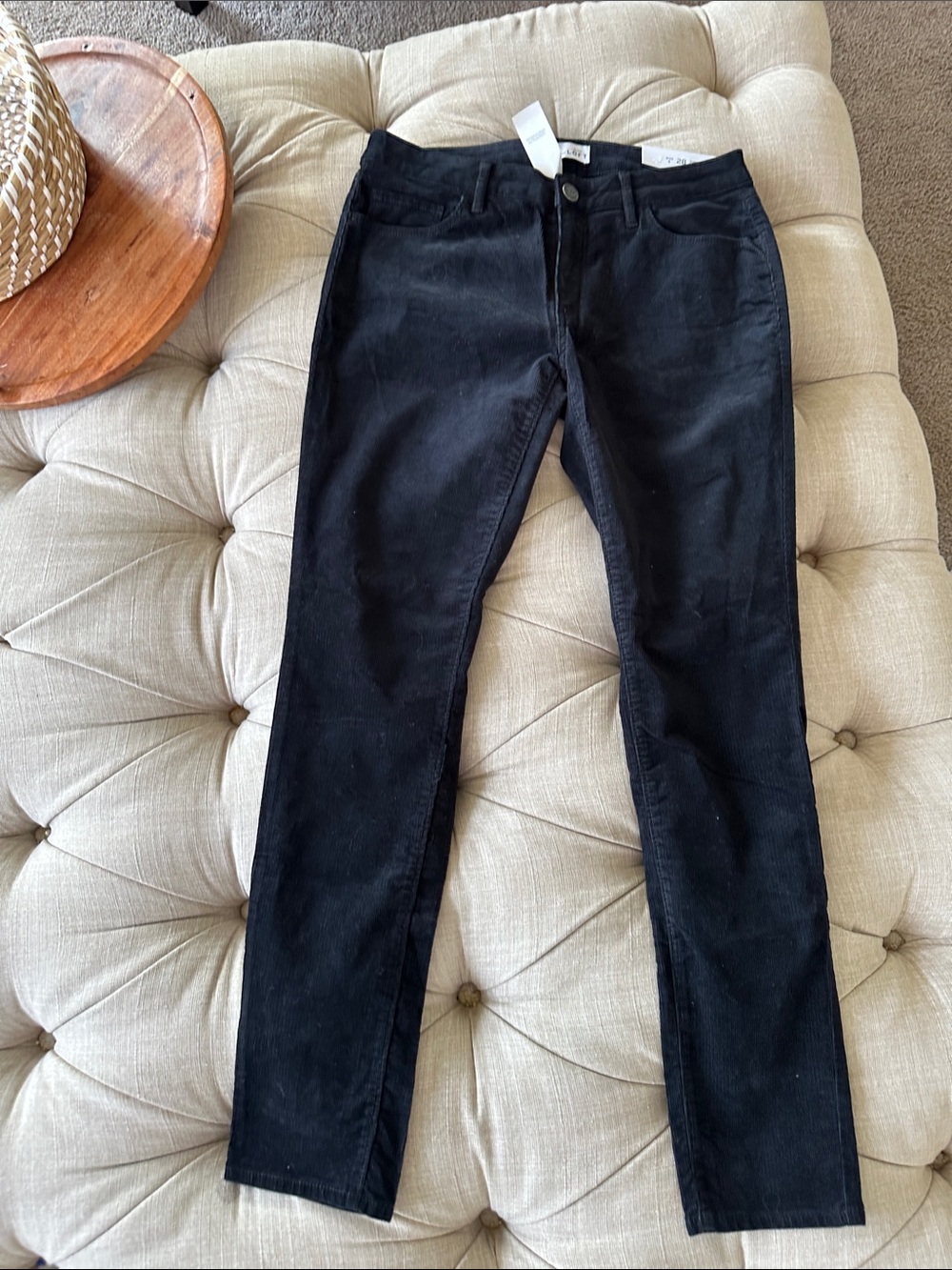 LOFT Black Slim Corduroy Jeans
